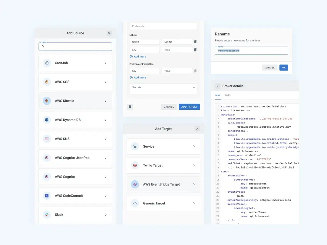 Source Dashboard - TriggerMesh