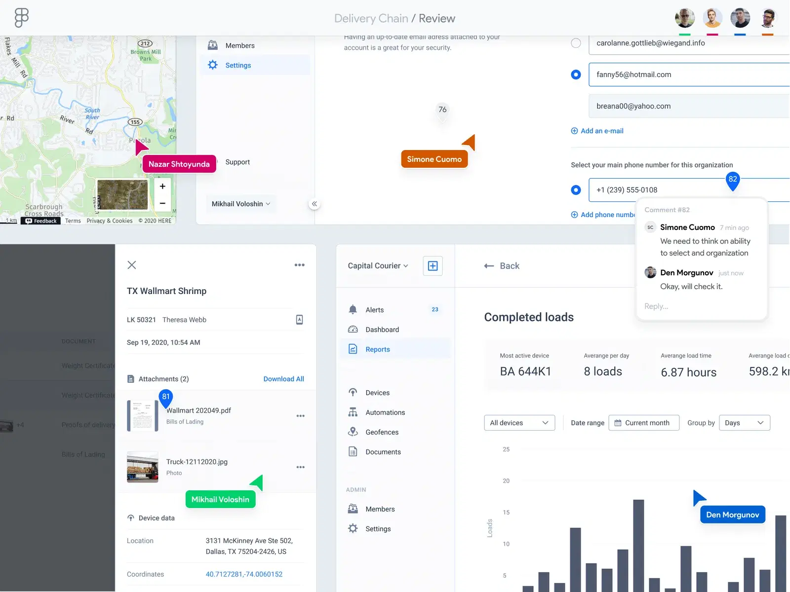 Variations of the app that were tested and feedbacked on by stakeholders
